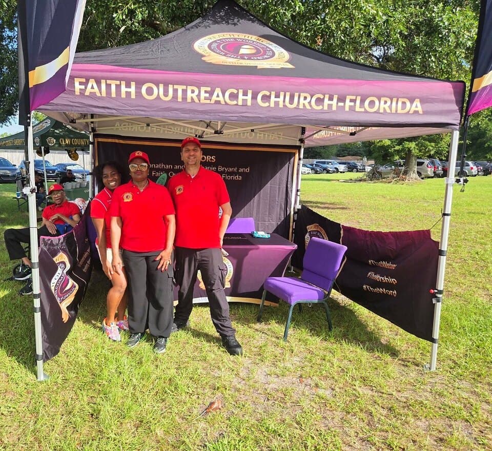 Our pastors under the Faith Outreach Church-Florida tent